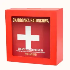 Zaskakujące prezenty z napisem w razie potrzeby zbij szybkę na każdą okazję