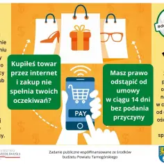 Kupiłeś towar przez internet i zakup nie spełnia Twoich oczekiwań? Masz prawo odstąpić od umowy w ciągu 14 dni bez podania przyczyny. Zwrócisz towar, a pieniądze otrzymasz najpóźniej w ciągu 14 dni.