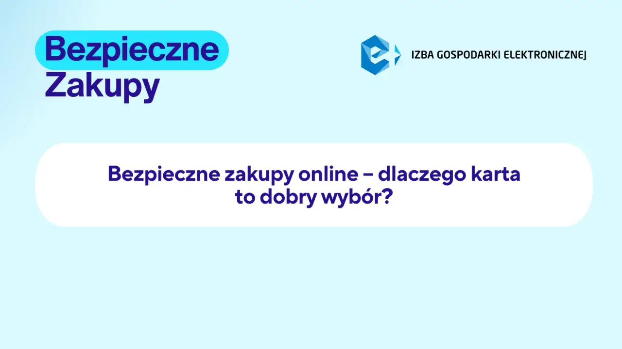 Bezpieczne zakupy online – jak sprawdzić opinię o sprzedawcy na zagranicznych portalach? Logo Izby Gospodarki Elektronicznej.