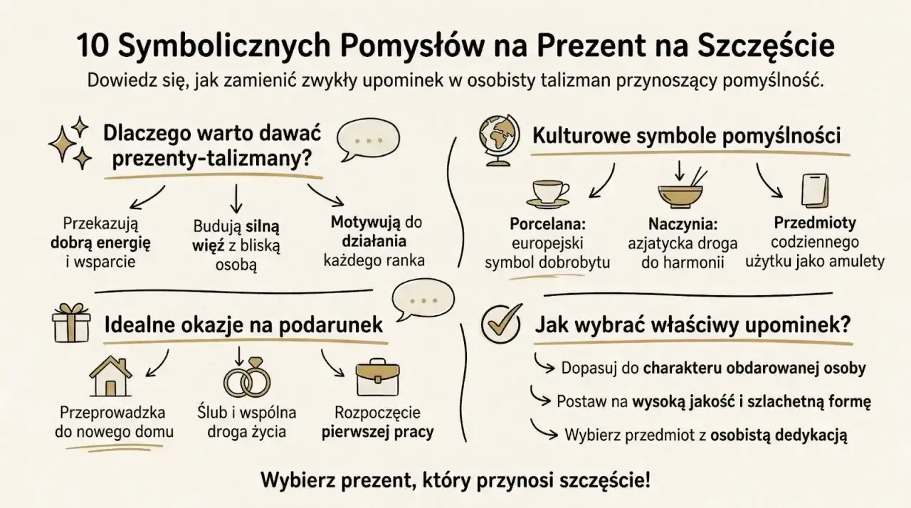 10 symbolicznych pomysłów na prezent na szczęście: dowiedz się, co można dać na szczęście, by zamienić zwykły upominek w talizman.